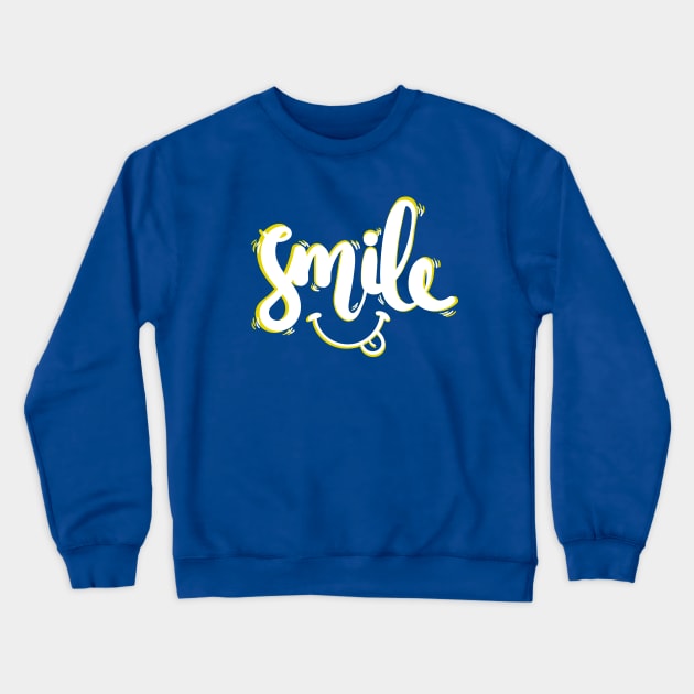 PowerWords Smile Crewneck Sweatshirt by powerwords